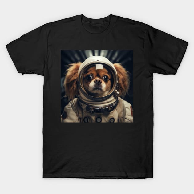 Astro Dog - Tibetan Spaniel T-Shirt by Merchgard